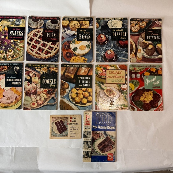 Vintage Recipe Booklets 12ct. 1950's & 1929 - Picture 1 of 11